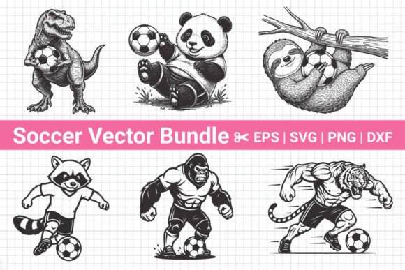 Animal Soccer Svg Bundle: A Versatile T-Shirt Design