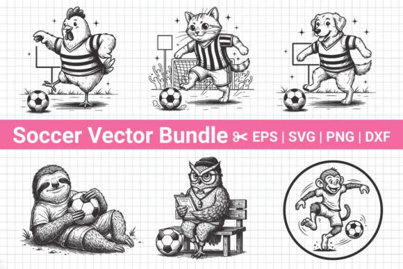 Animal Soccer Svg Bundle, Eagle Soccer: A Dynamic T-Shirt Design for Local Brands