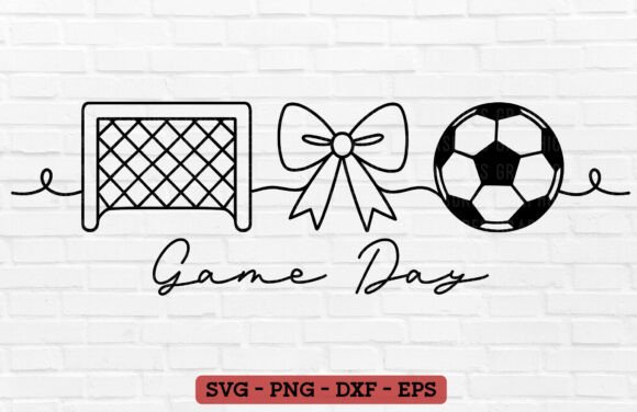 Coquette Game Day Soccer Graphics for T-Shirt Designs