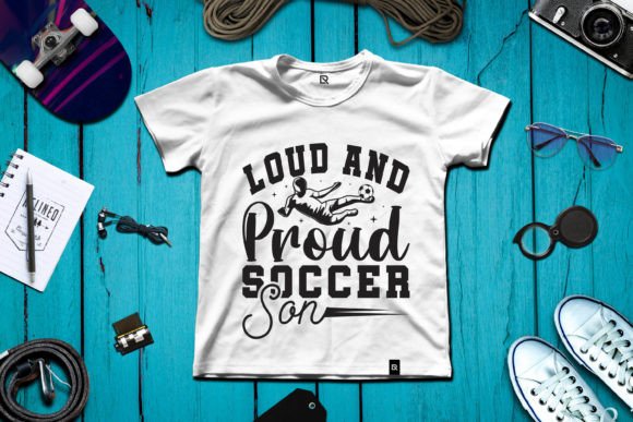 Loud and Proud Soccer Son: A Bold Embroidery Design