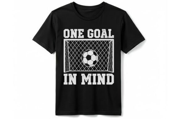 One Goal in Mind Soccer T-Shirt: A Bold Graphics Choice