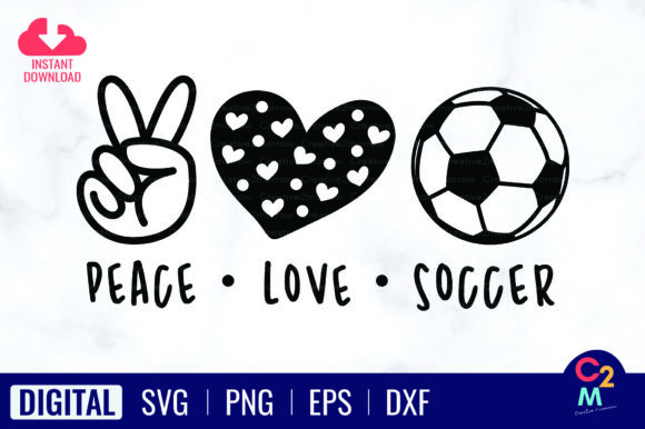 Peace Love Soccer SVG: A Versatile Graphic for T-Shirt Designs