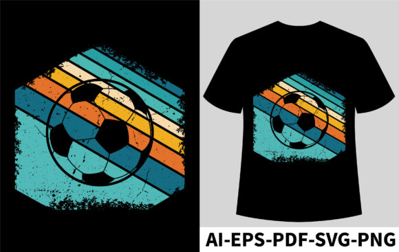 Retro Soccer Graphics: A Perfect Fit for T-Shirt Designs
