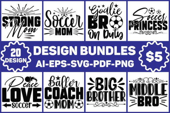 Reviewing the Soccer T-Shirt Design Bundle for Creative Projects