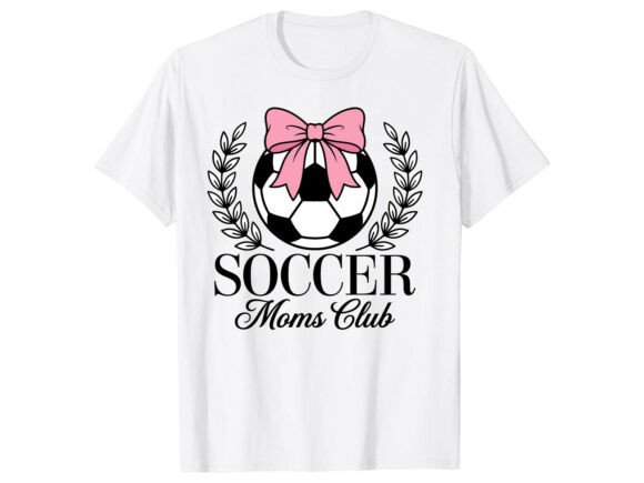 Soccer Moms Club Soccer T-Shirt: A Bold Graphic Design