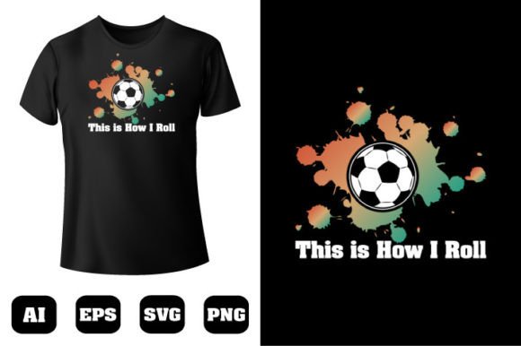 Soccer T-shirt Design 77: A Versatile Graphics Asset